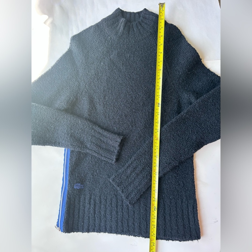 Lacoste navy blue Sweater with side zipper boucle - Picture 5 of 9